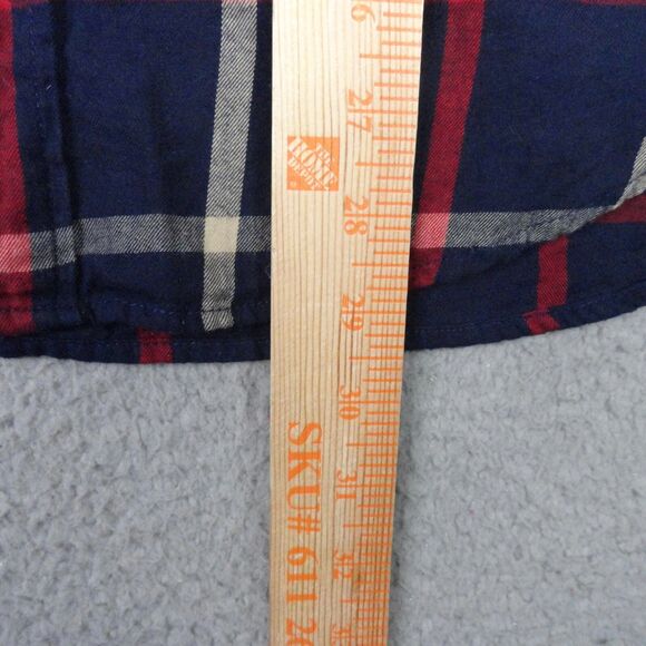 J Crew Shirt Mens Medium Blue Plaid Brushed Twill Classic Fit Button Down Preppy - Picture 10 of 12